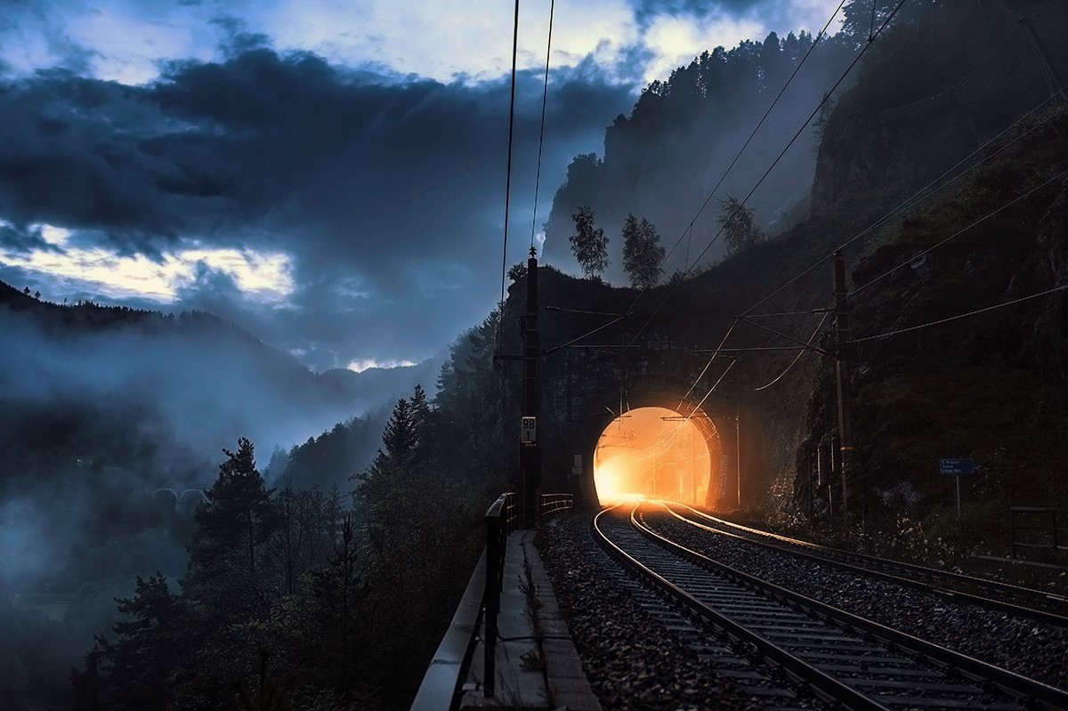 Поезд в тоннеле