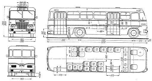 Икарус 260 схема