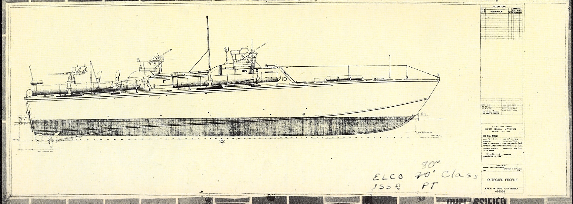 Торпедный катер рт 109 чертежи